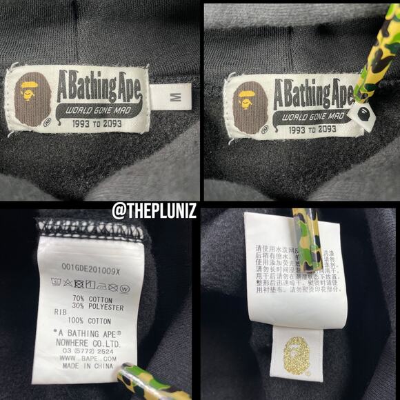 BAPE “Ape Shall Never Kill Ape” Pullover Hoodie Size S - Picture 6 of 10